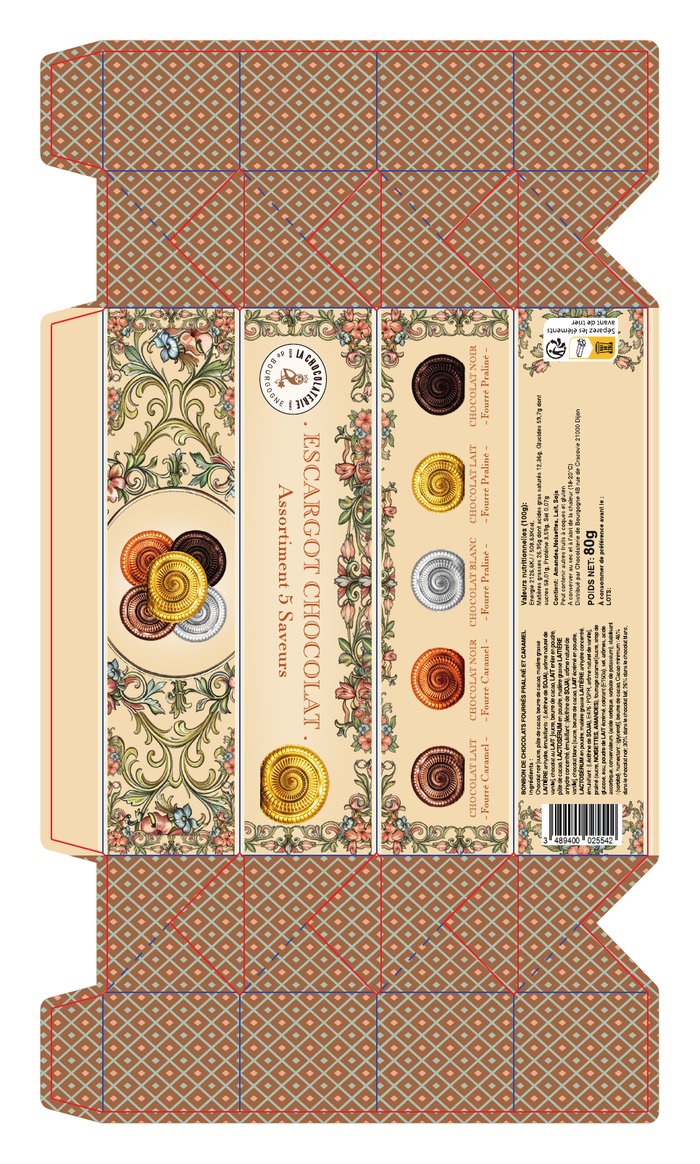 Pack crackers Escargot