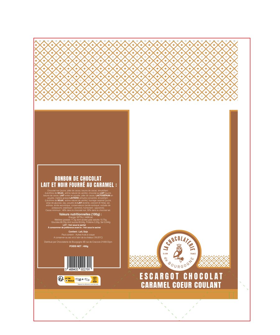 Sachet Chocolaterie de Bourgogne, déclinaison 3