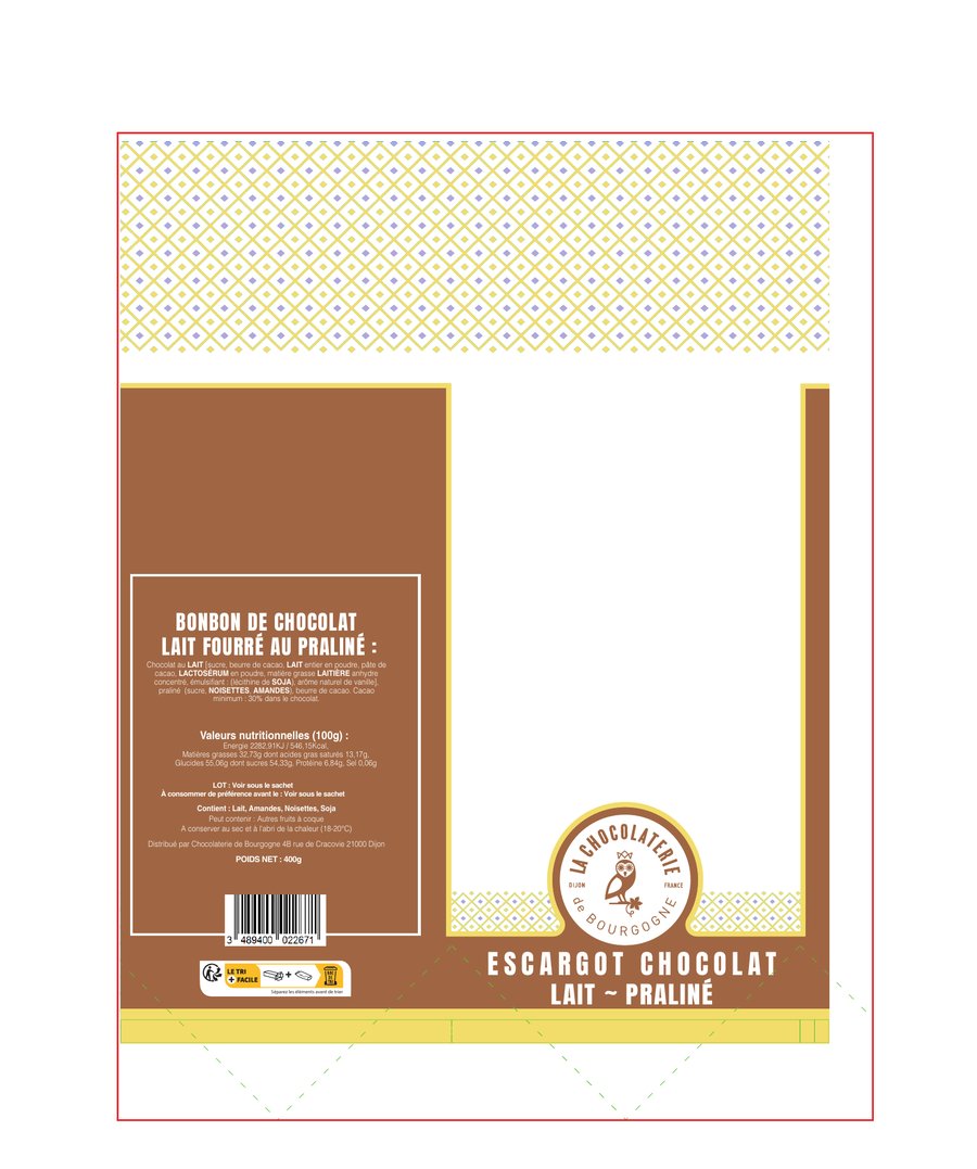 Sachet Chocolaterie de Bourgogne, déclinaison 4