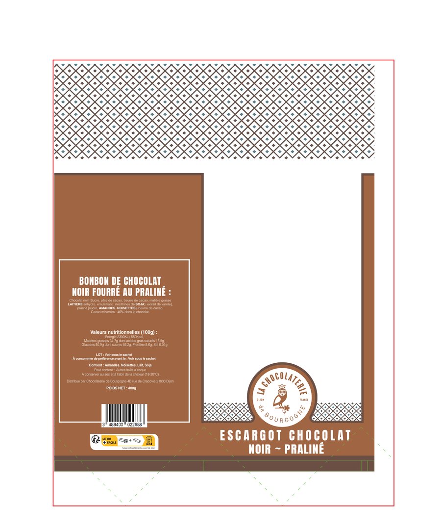 Sachet Chocolaterie de Bourgogne, déclinaison 5