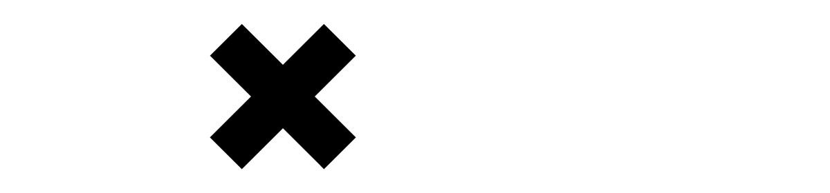 Logo RX Burger horizontal, blanc
