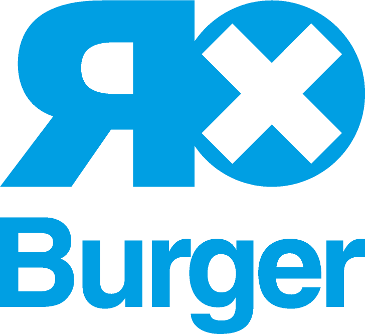 Logo RX Burger vertical, couleur