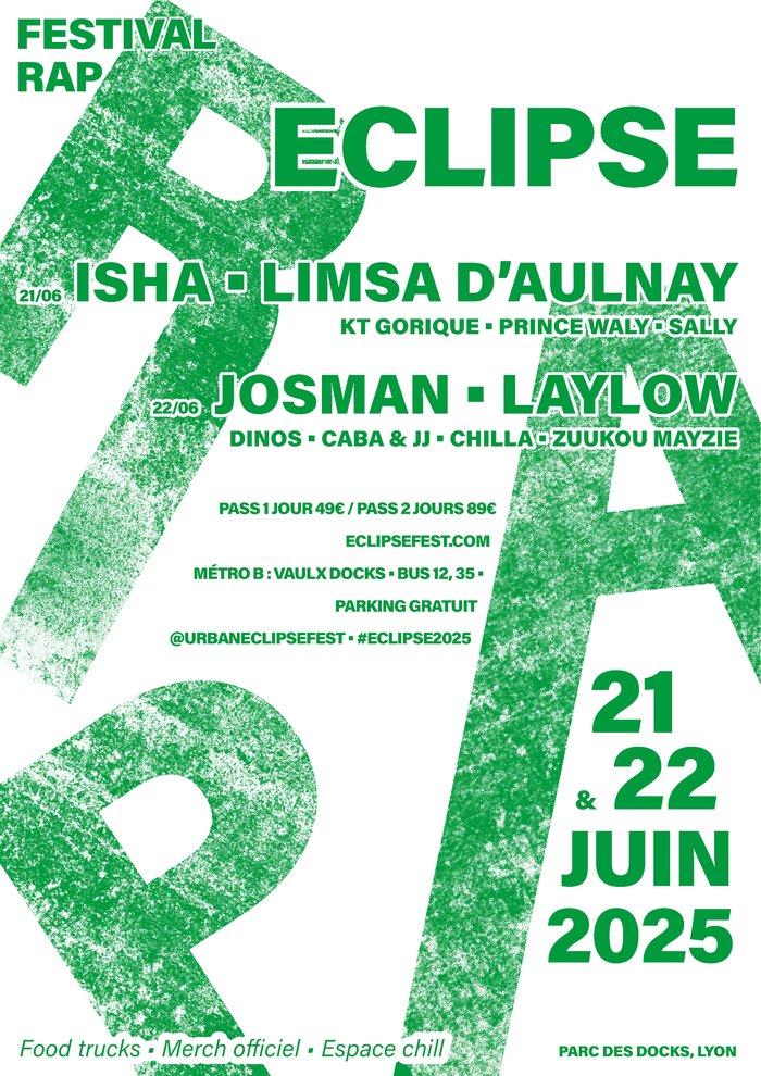 Affiche Festival Eclipse, version verte