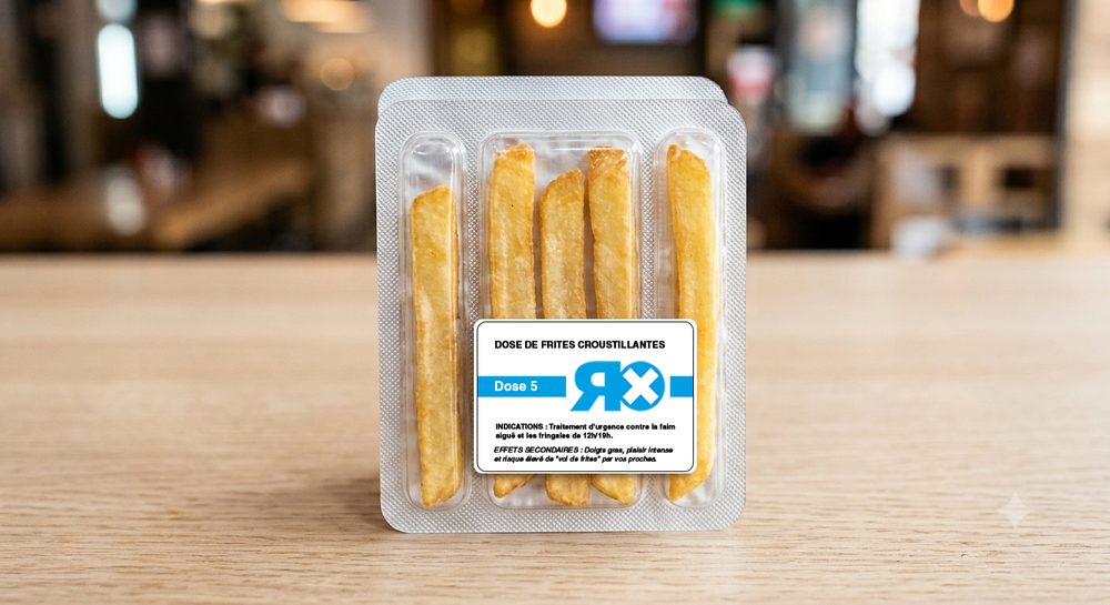 Dose de frites RX Burger en plaquette