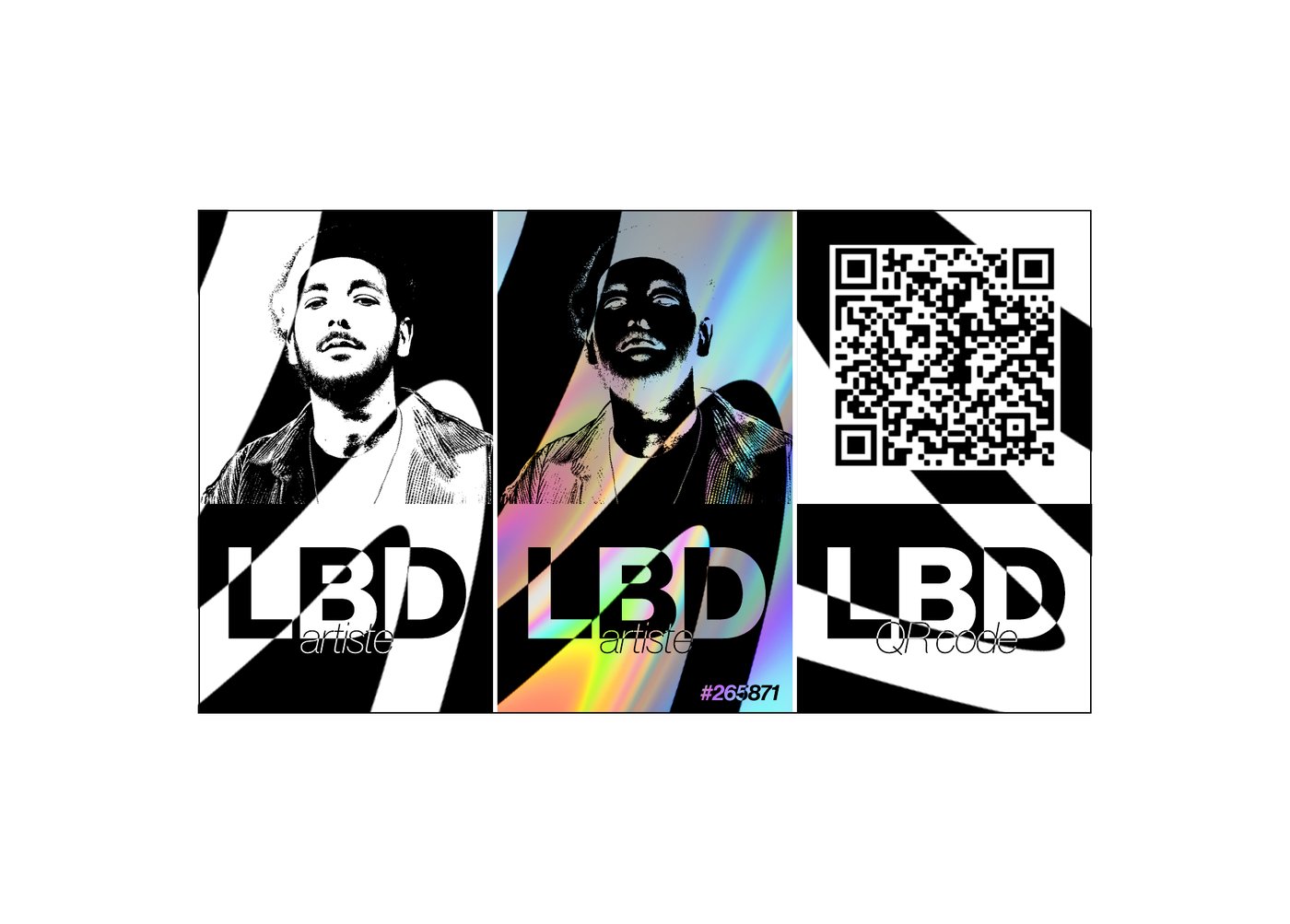 Cartes artiste, révélation et QR code